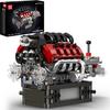 Mould King 10227 Supercar V8 Engine + Transmission Building Blocks (787 Pieces) - High-Precision Model Kit for Adults, a Must-Have for Mecha