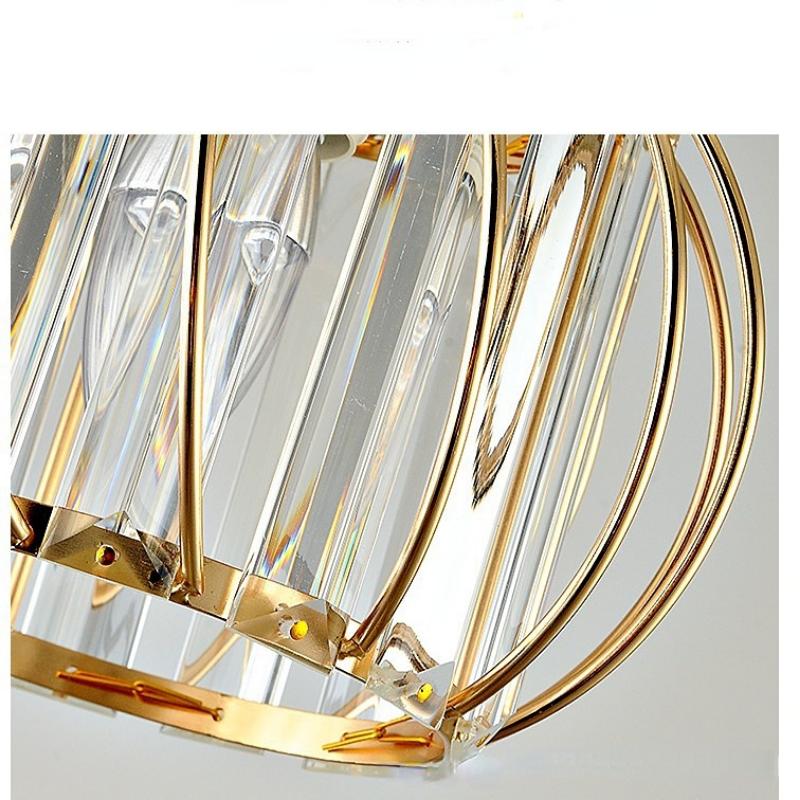 Crystal Corridor Lamp Simple Modern Bedroom Bedside Lamp Corridor Small Chandelier