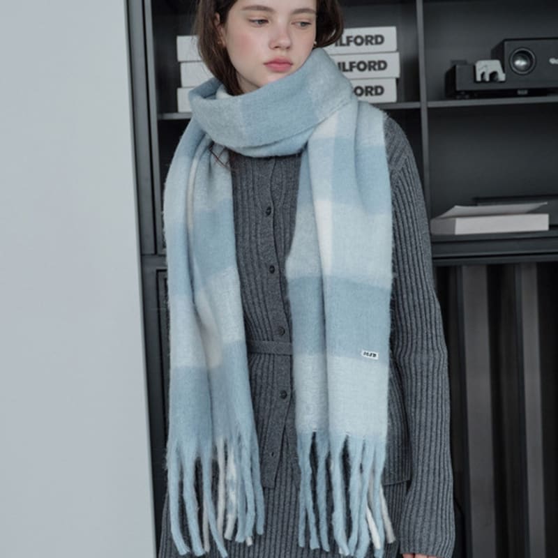 Jucy Judy Pastel Check Muffler JZMF700C