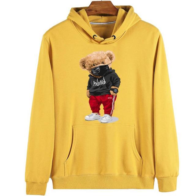 Sports Bear Sweater Women's Long-sleeved Pullover Winter Style Super Dalian Hoodie Couple Sweatshirt