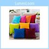 Luxurious Soft Velvet Cushion Cover Featuring Bright Color Grids Checks Design