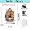 Holiday Decoration High Quality Teapot Ornament Christmas Ornament Portable Acrylic Ornament For Office Office Decoration Family