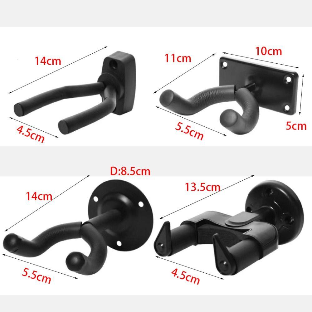 Non-slip Musical Instruments Hook Wall Mount Guitar Display Rack Electric Guitar Violin Ukulele