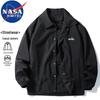 NASA MARVEL Men's Loose Fit Lapel Workwear Jacket