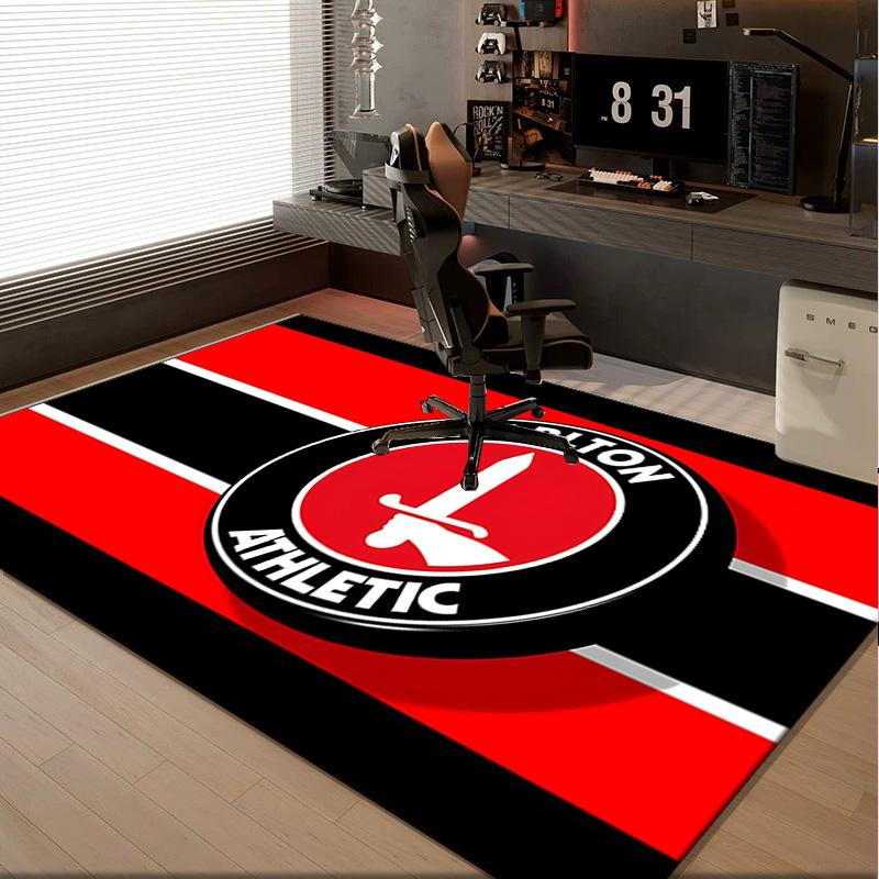 1PC rug Charlton FC Crest Carpet, Chair Rug,Area Rug for Office Bedroom living rooms bedroom, Doormat decor Christmas fan gifts