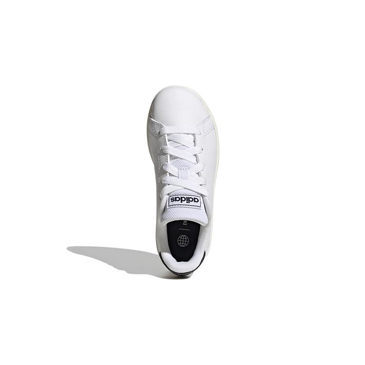 adidas Neo Advantage Повседневные Модные Универсальные Прочные Низкие Кеды для Скейтборда Детские Кроссовки Белый Черный GW6487