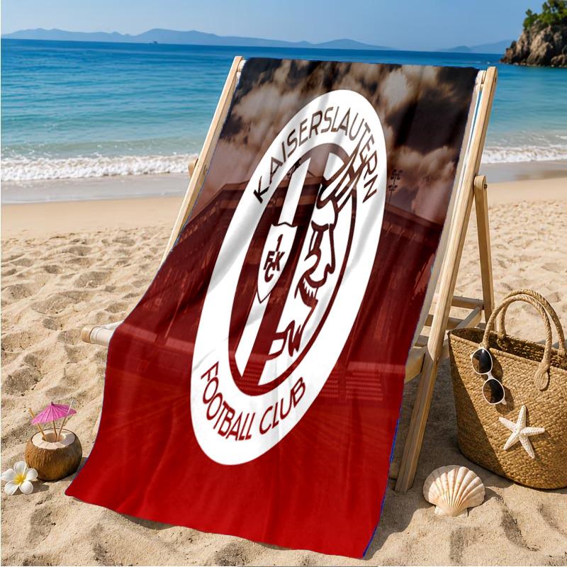 Kaisers-lautern Football Club Beach Towel Microfiber Beach Towel, Lightweight and Quick-Dry, for Summer Travel, Swimming Pool Fan Birthday Gift