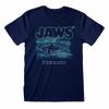 Jaws T-Shirt Shark Facts No Swimming Movie New Blue Official