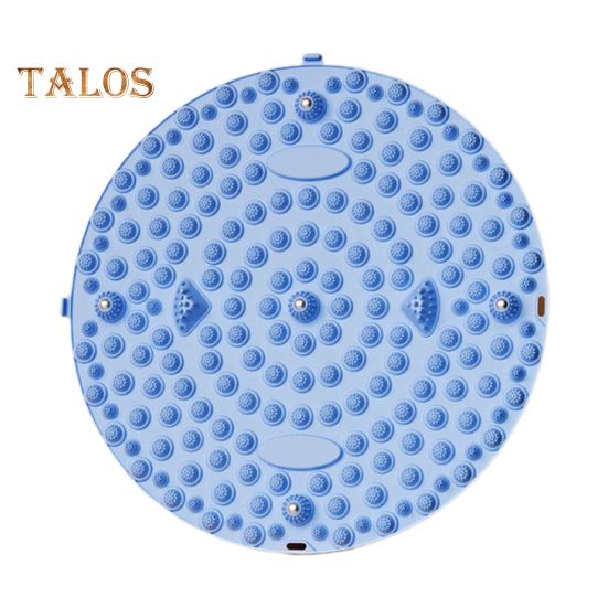 Круглый массажный коврик для ног, снятие боли в ногах, расслабление мышц, рефлексотерапия стоп, противоскользящий портативный акупрессурный коврик, портативный акупунктурный коврик для ходьбы по камням