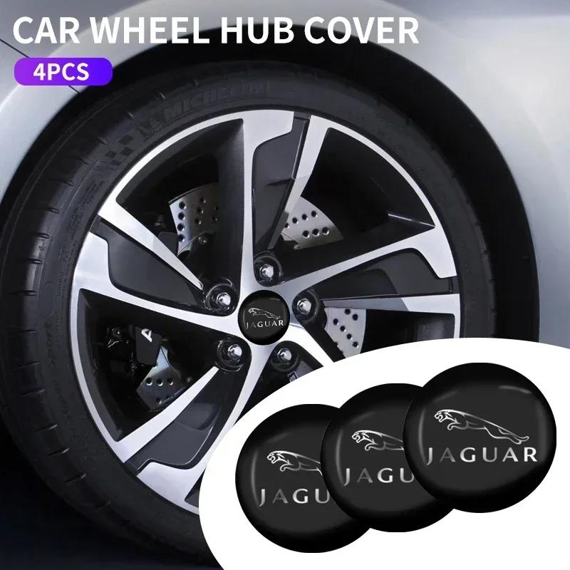 Car Wheel Center Hub Badge Stickers Accessories For Jaguar XF XJ-S XJ-6 X-Type XE S-Type F-PACE F-Type XK8 XK XKR XFR ZZ5