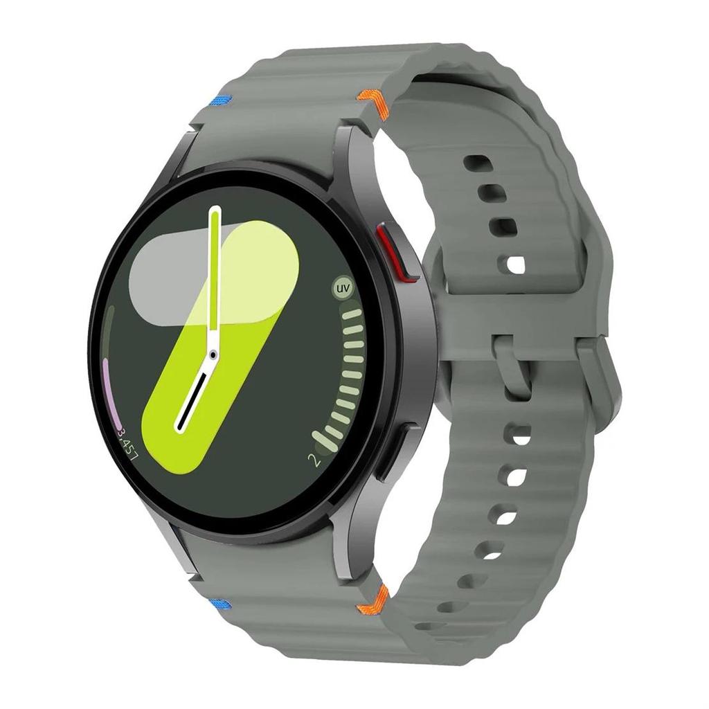 Оригинальный ремешок для Samsung Galaxy watch 7 6 5 4 44мм 40мм/FE/Pro/classic Силиконовый спортивный ремешок браслет correa Galaxy watch 7 Ремешок