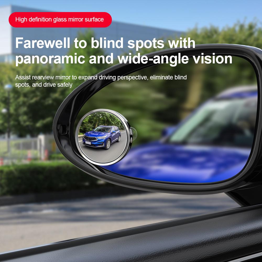 2 шт. Автомобильное зеркало HD Зеркало слепых зон Автомобильное зеркало заднего вида Регулируемое 360 градусов широкоугольное дорожное парковочное ассистент Выпуклое зеркало