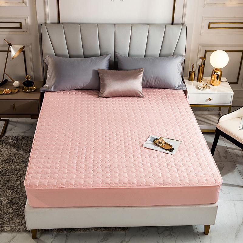 100% утепленный стеганый наматрасник из 100% хлопка, антибактериальный защитный коврик для кровати королевского размера, наволочка в комплект не входит
