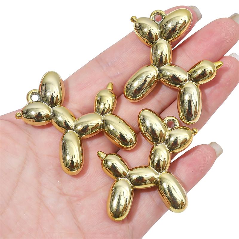 1/2 шт. акриловый гальванический УФ-шар подвеска в форме собаки подвески для изготовления ювелирных изделий своими руками серьги-браслеты