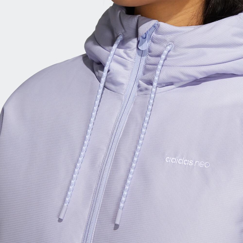 adidas Neo Outdoor Sports Теплая куртка-пуховик с капюшоном Зимняя женская куртка светло-фиолетового цвета H18634