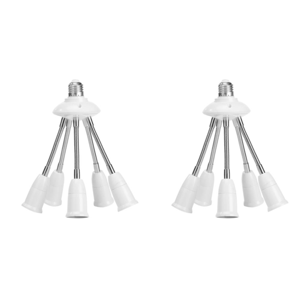 Универсальный цоколь E27 85-285 В, регулируемая трубка, светодиодная лампа, удлинитель, патрон для лампы, адаптер для головки 2/3/4/5, переходник