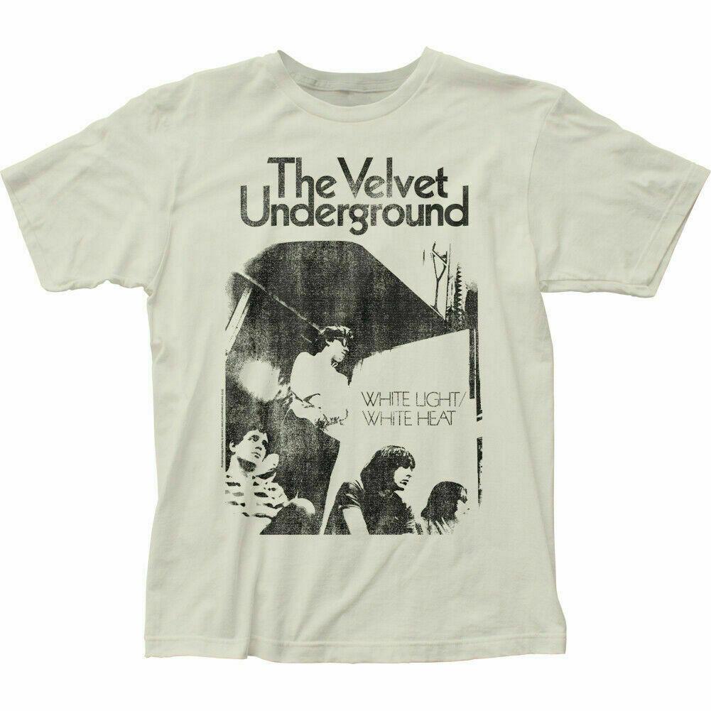 26 Velvet Underground White Light T Shirt Mens Licensed Rock N Roll Vintage White Unisex T-Shirt