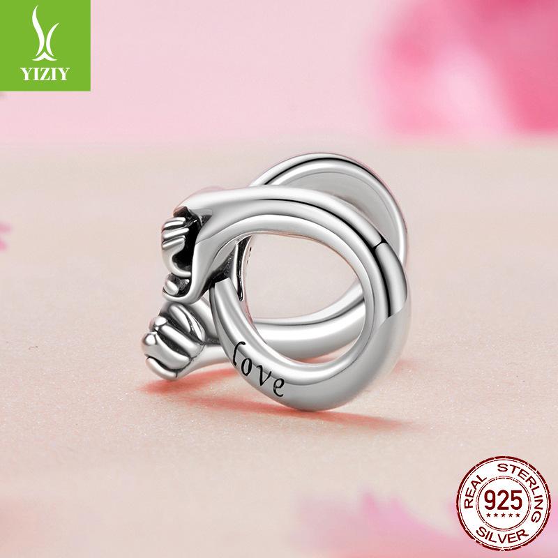 Eternal Convention Beaded S925 Silver Infinity Eight Character Symbol Source Factory Versatile Diy Bracelet Accessories