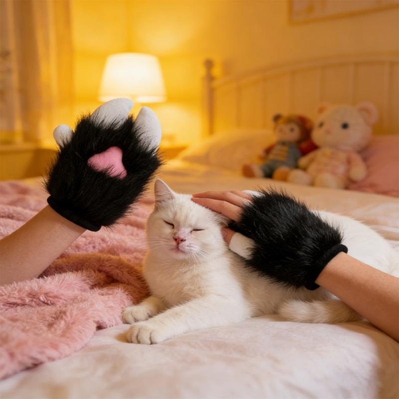 Аниме Косплей Меховые Лапы Перчатки Мягкий Плюшевый Костюм Аксессуар Для Ролевых Игр И Тематических Вечеринок