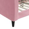 Daybed in Pink 90 x 200 cm Velvet