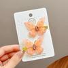 Children's Cute Butterfly Hairpins Sweet Colorful Hair Clips Headwear Korean Rhinestone Barrettes for Baby Girl Hair Accessories