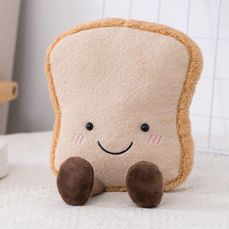 Creative Snacks Toast Baguette Croissant Doll Plush Toy Bread Doll Children Sleeping Soothing Ragdoll