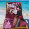 VTuber R-Rosemi Lovelock Полотенце Спортивное Быстросохнущее Туристическое Снаряжение для Кемпинга Песозащитное Мягкое Легкое Большое Пляжное Полотенце