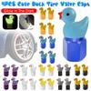 4PCS Cute Duck Tire Valve Caps Glow In The Dark Tire Air Valve Caps Luminescent Valve Covers For Cars Motorcycles And Bicycles