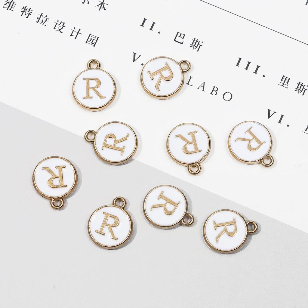 10 шт., металлическая эмаль, английские буквы, подвески, подвеска для самостоятельного изготовления ювелирных изделий, ожерелье, браслет, аксессуары