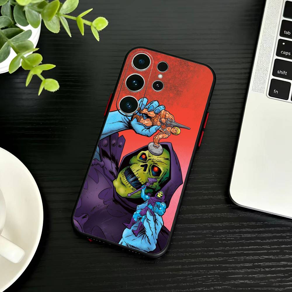 Чехол для телефона M-MOTU He-Man для Samsung S26,S25,S24,S23,S22,S21,S20,S30,Ultra,Plus,Fe,Note,5G Черный