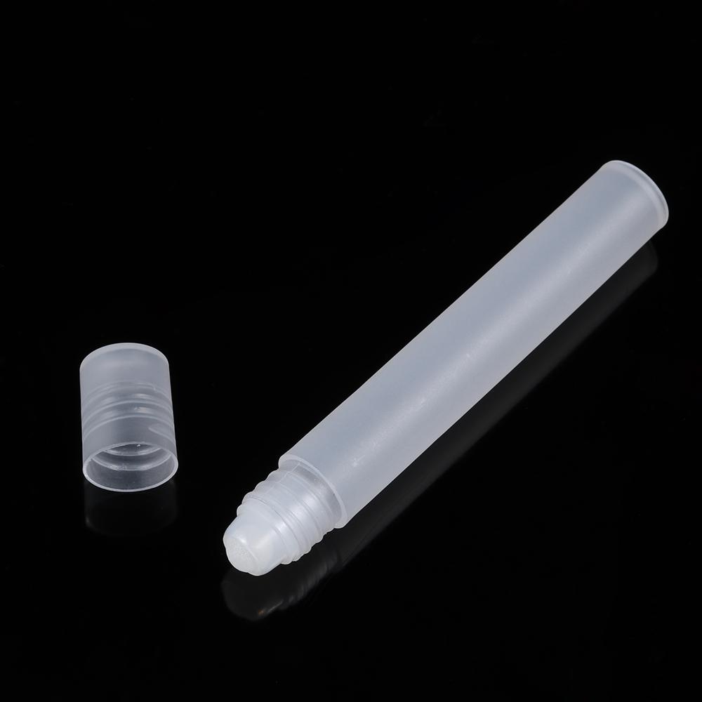 Прозрачный портативный пустой флакон для эфирного масла, матовый стеклянный контейнер для духов, шариковый ролик