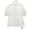 SNIDEL неношеная блузка с коротким рукавом-буффом F белый пуловер Женская Б/у