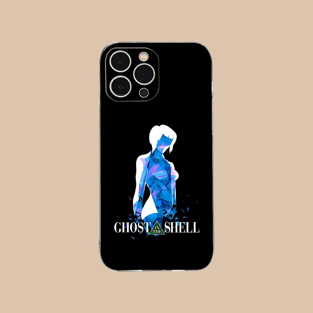 Чехол для мобильного телефона Ghost Shell для iPhone 16 15 14 13 12 11 X XR XS 8 6 Pro Max Plus Mini Прозрачный Цветной Защитный Чехол