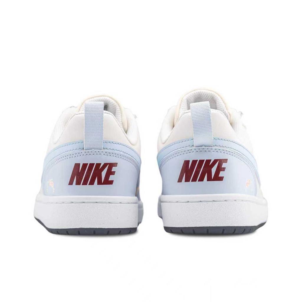 Nike Court Borough Breathable Low top Skateboard Shoes Unisex Light Blue Yellow FV8120-141(TeamL-)