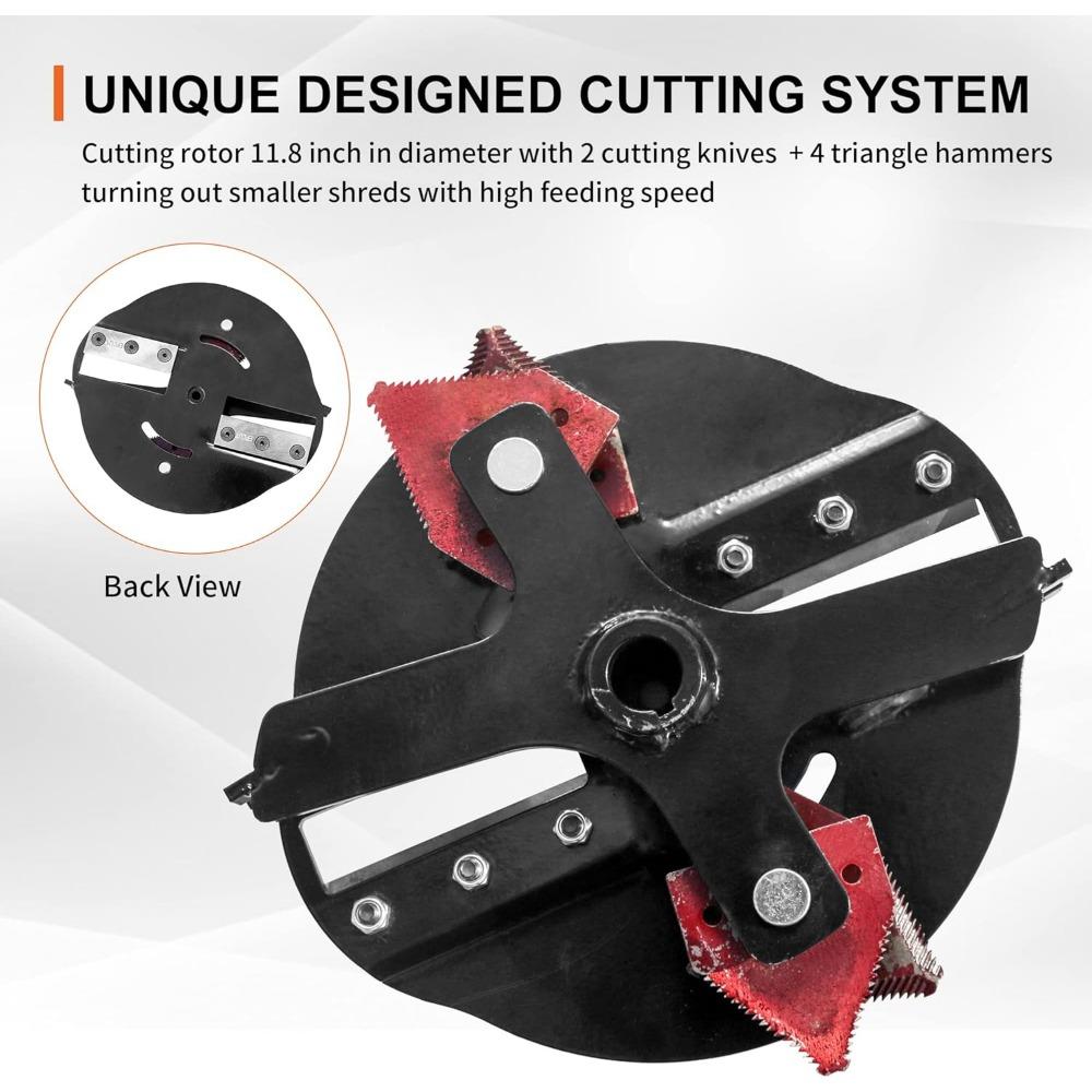 Мини-измельчитель древесины, измельчитель, мульчер, мощный, 7 л.с., 212 куб.см., бензиновый двигатель, 3 дюйма, максимальная древесина
