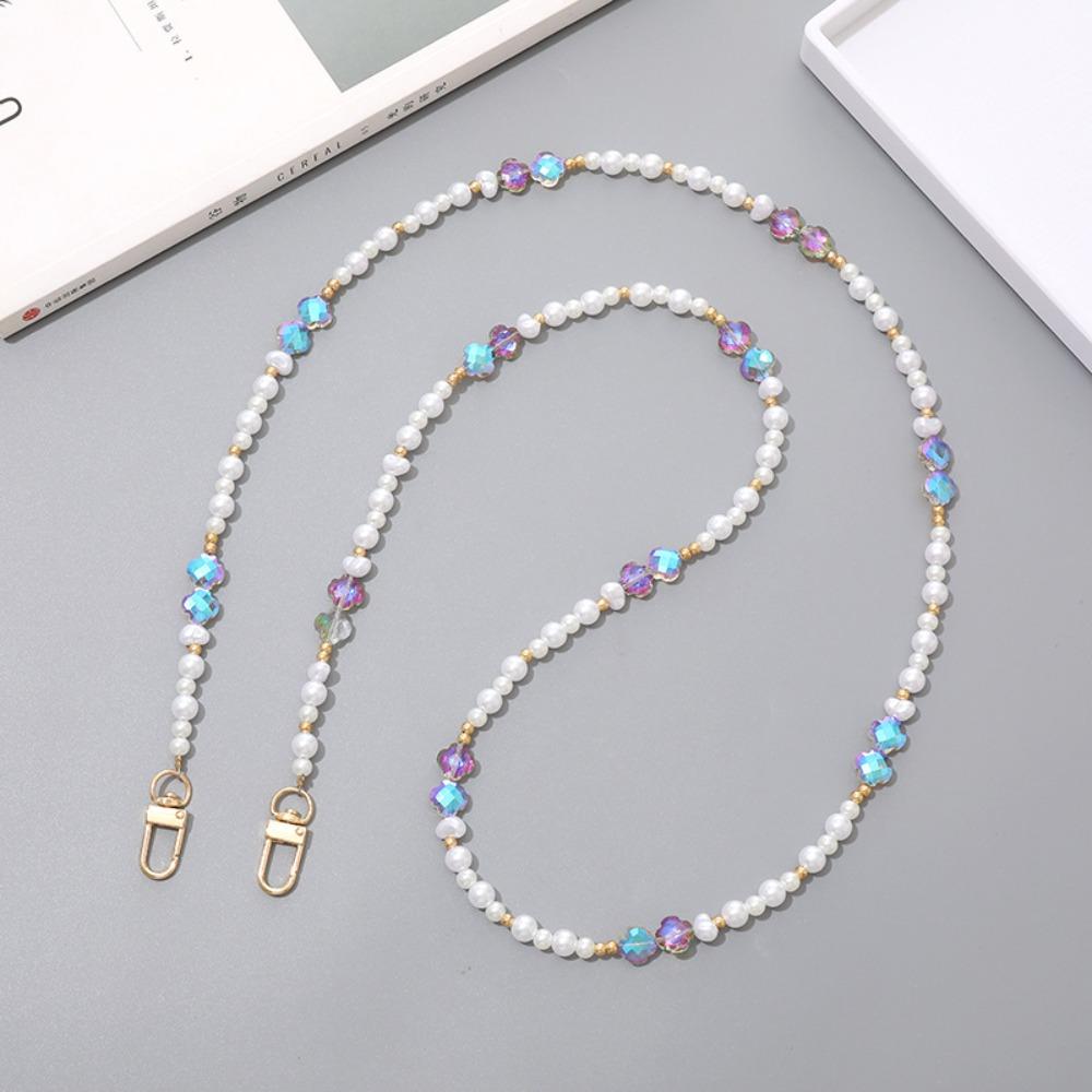 Flower Beads Crossbody Phone Strap Rabbit Phone Neck Straps Mobile Phone Lanyard Lanyard Patch