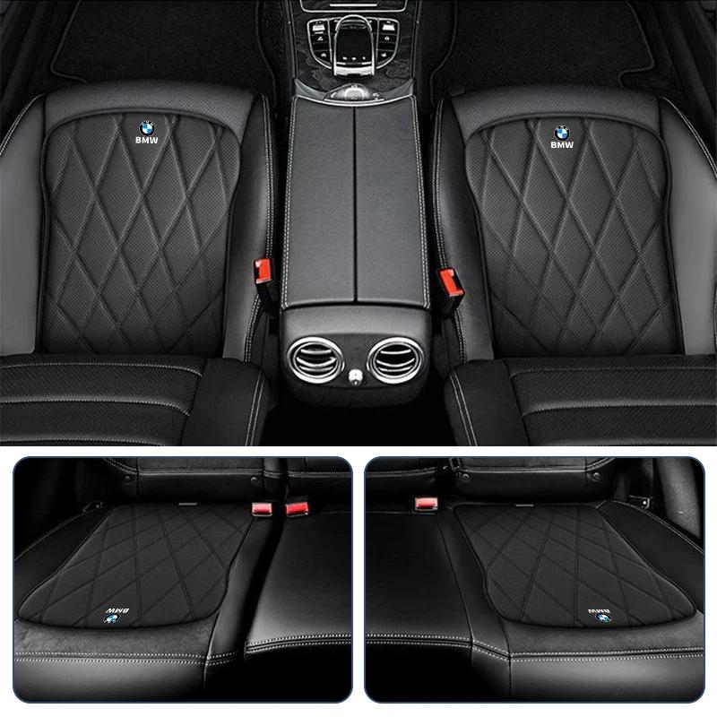 ELRA6 Hot 2025 Leather Car Front Seat Cover Protective Rearseat Mat Auto Cushion Protector For BMW 1 2 3 4 5 7 Series X1 X2 X3 X4 X5 X