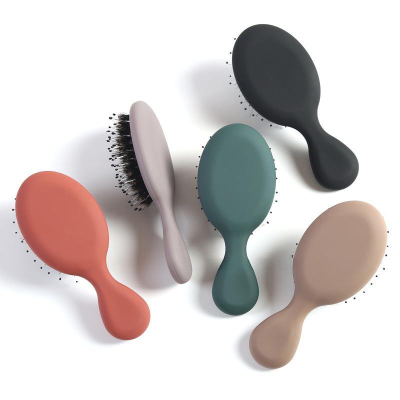 Портативная расческа для массажа кожи головы из щетины мини-свинки для детей