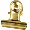 6 pinces bulldog or - 2,3 x 2,1 x 1,4 cm