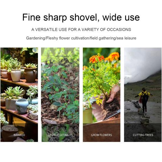 Грабли для садовых листьев, металлический ручной совок, мотыга двойного назначения с эргономичной ручкой, садовый инструмент для рыхления почвы на газоне и копания