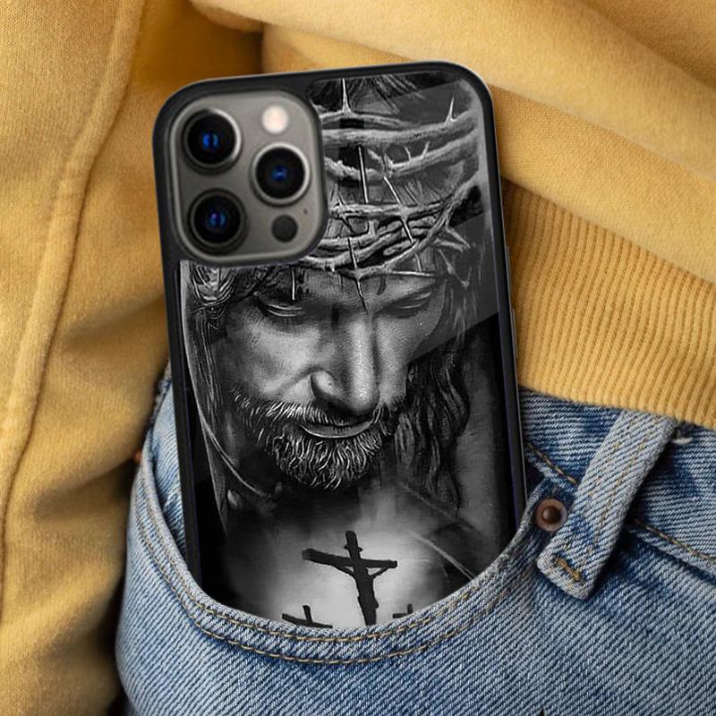 Jesus Christ God Soft Phone Case for iPhone 17 Air 16e Pro max 15 Pro 13 14 Plus 11 12 MagSafe Magnetic Coque