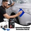 180ml Car Headlight Cleaner Headlight Polishing Cleaner with Coating Agent Weatherproof Scratch-Resistant Cleaning Tool for Auto