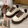 Women's Casual Shoes Round Head Lace Up Anti-slip Platform Shoes for Women Leisure Spring Outdoor Sports Zapatos Mujer
