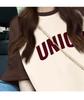 2025 Summer New Loose Casual Color Contrast Splicing Letter Printed Short-sleeved T-shirt for Women