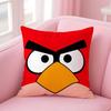 Анимация A-A-Angry Birds Мультяшная Наволочка Противопылевой Клещ Наволочка На Молнии Невидимка Шелковистый Короткий Плюш Чехол для Подушки Дивана
