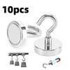 10pcs Magnetic Hooks D10 D12 D16 Multifunction Magnetic Hook Heavy Duty Wall Hooks Hanger Super Strong Neodymium Magnet Hook New