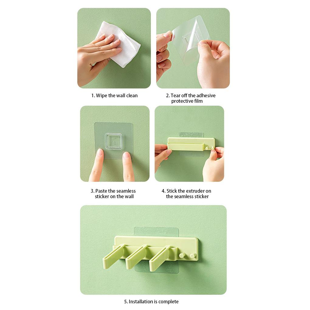 Держатель зубной пасты 2 в 1, настенный держатель для крема для лица, самоклеящийся съемный держатель для бытовой экстракции