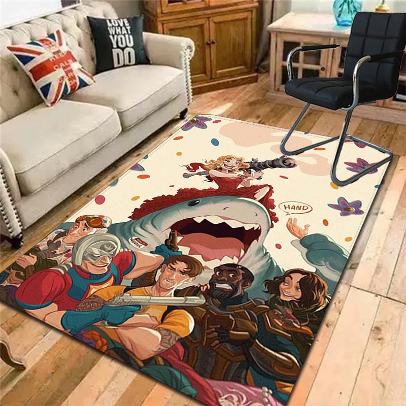 Anime Characters Rug Floor Mat for Living Room or Bedroom Soft and Comfortable Carpet a Gift for Birthday and Holiday.