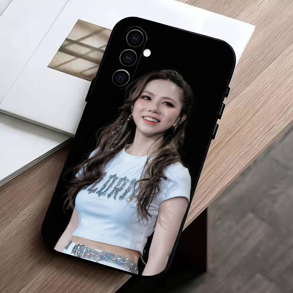 Чехол для телефона певицы G.E.M. для Samsung Galaxy A73, A72, A71, A70, A53, A52, A51, Другие Мягкий черный чехол
