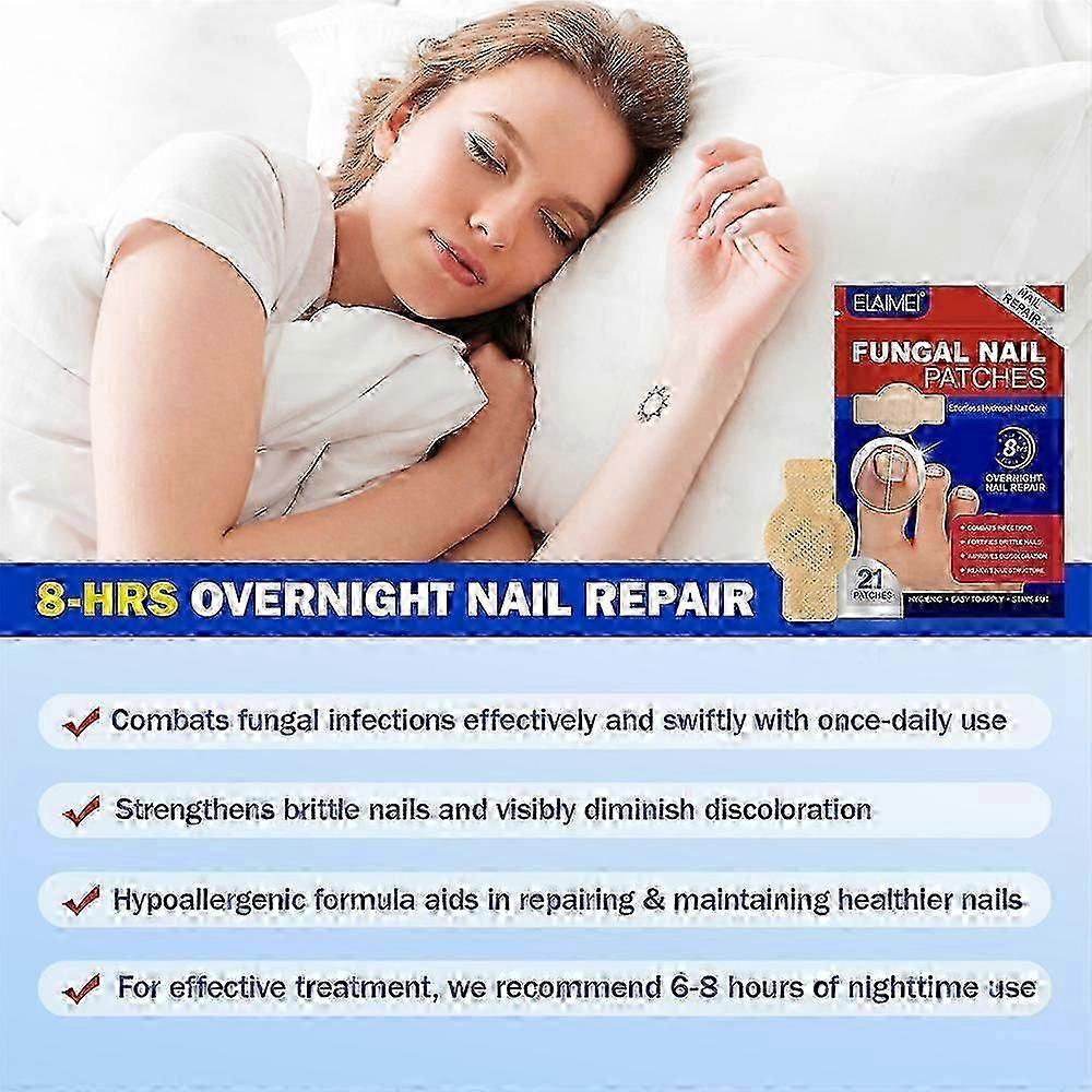 2025 Fungus Patch Waterproof Nail Repair Patches, Ingrown Nail Correction Stickers, 1/2/3/4/5pcs for Discolored or Damaged Nails